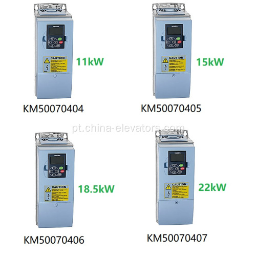 KM50070404 Inversor de frequência 11kW para escadas rolantes de Kone